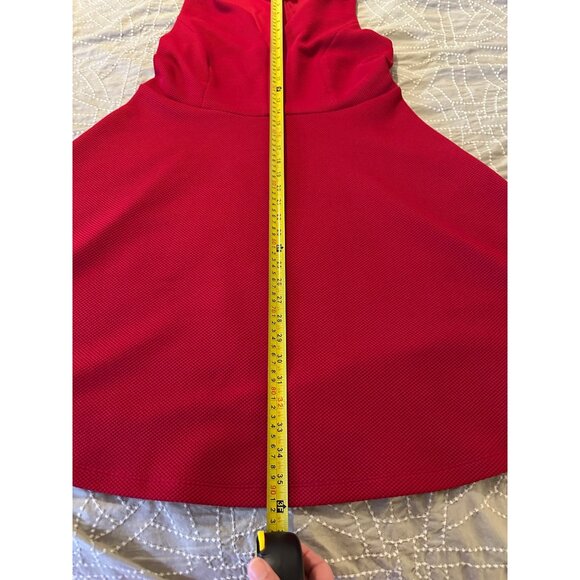 Torrid Sexy Red Sleeveless A-Line flare textured Dress woman’s 0 rockabilly BBW - Picture 12 of 16